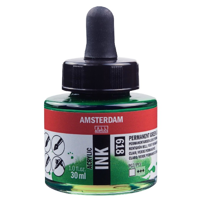 Volcker Green Ink Ink Permanent green light 618 :: westersart